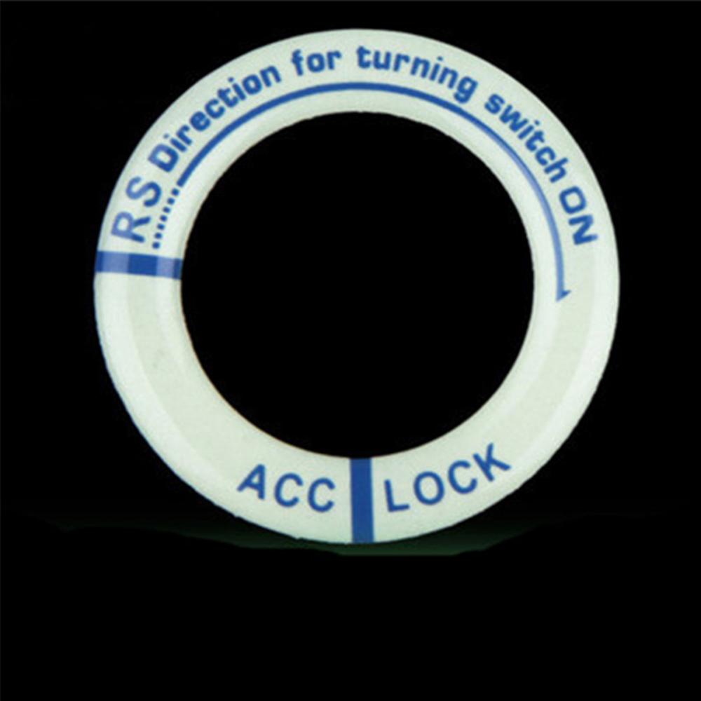 Sticker 5Pcs Fluorescent Letters Ignition Lock Cover Engine Ring Switch Motorcycle Accessories