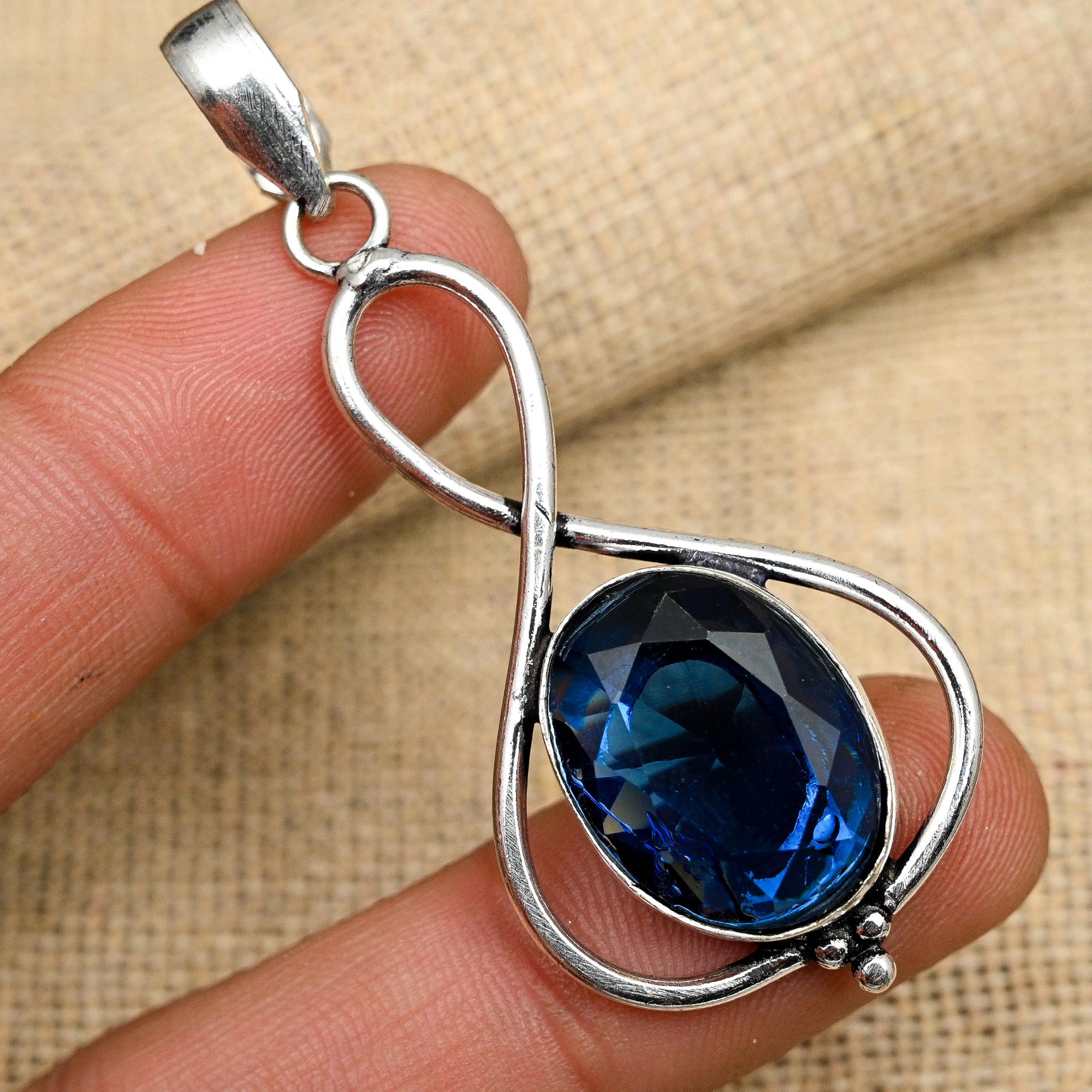 

Танзанит драгоценный камень стерлингового серебра 925 пробы ювелирные изделия ручной работы кулон для свадебного подарка