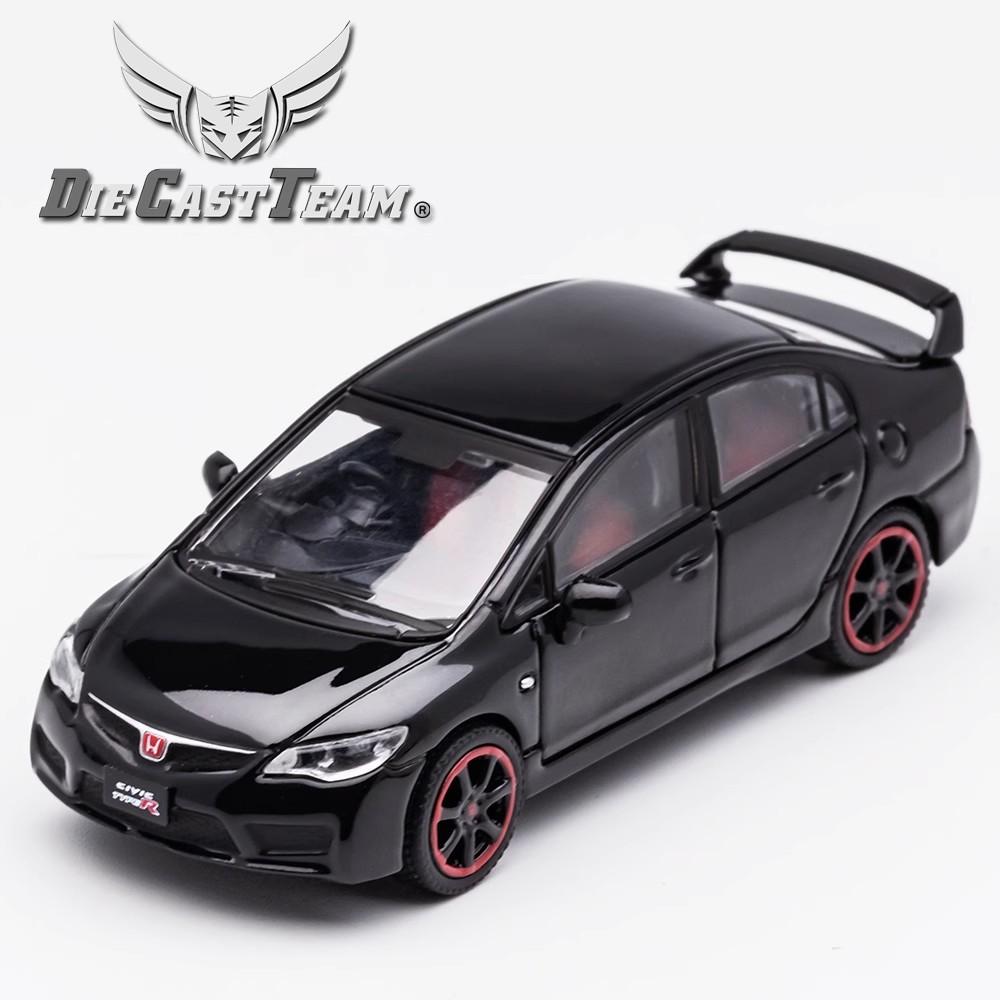 DCT 1/64 FD2 Model 8th Generation Honda Civic Type R Car Alloy Motor Vehicle Diecast Metal Model Kids Xmas Gift Toys for Boys