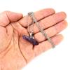 Creative Natural Stone Crystal Amethyst Agate Hexagonal Column Hexagonal Prism Six Pendant Necklace N668
