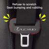 Leather Car Seat Belt Clip Protector Cover Anti-Scratch Buckle For Lexus IS250 IS200 CT200h GS300 LS430 RX450h LX570 IS300 ES300