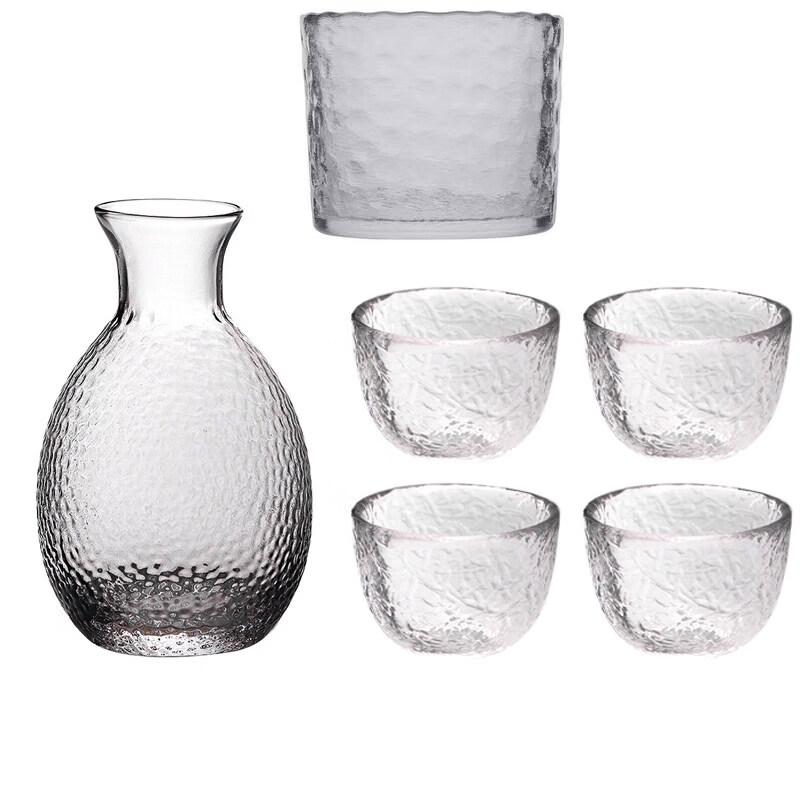 Qiwei Japanese Handmade Hammered Glass Wine Cup