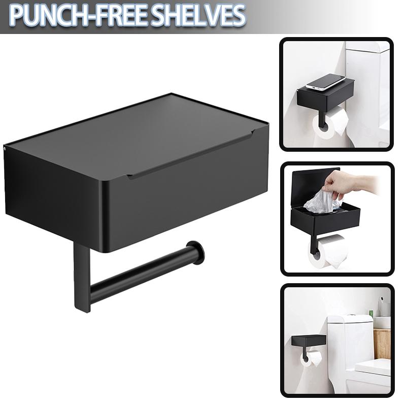 

Держатель для туалетной бумаги PDTO с полкой, настенное крепление для салфеток, подставка для дозатора салфеток