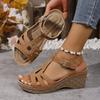 Women Sandals 2025 New Summer Sandals Lightweight Comfortable Flat Sandals Women Fashionable Non-slip Round Toe Shoes for Women
