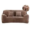 Warm 1-4 Seaters Thick Plush Recliner Sofa Covers Retro Sofa Cover Soft Solid Color Couch Slipcovers