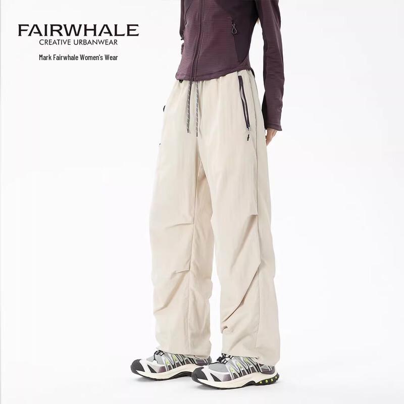 Mark Hua Fei Women's Outdoor Wide-Leg Cargo Pants