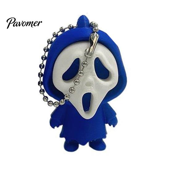 Portable Bag Accessory Mini Screaming Skeleton Keychain Pendant, 3D Printed Halloween Pendant Hanging Decor, Backpack Schoolbag Purse Charm