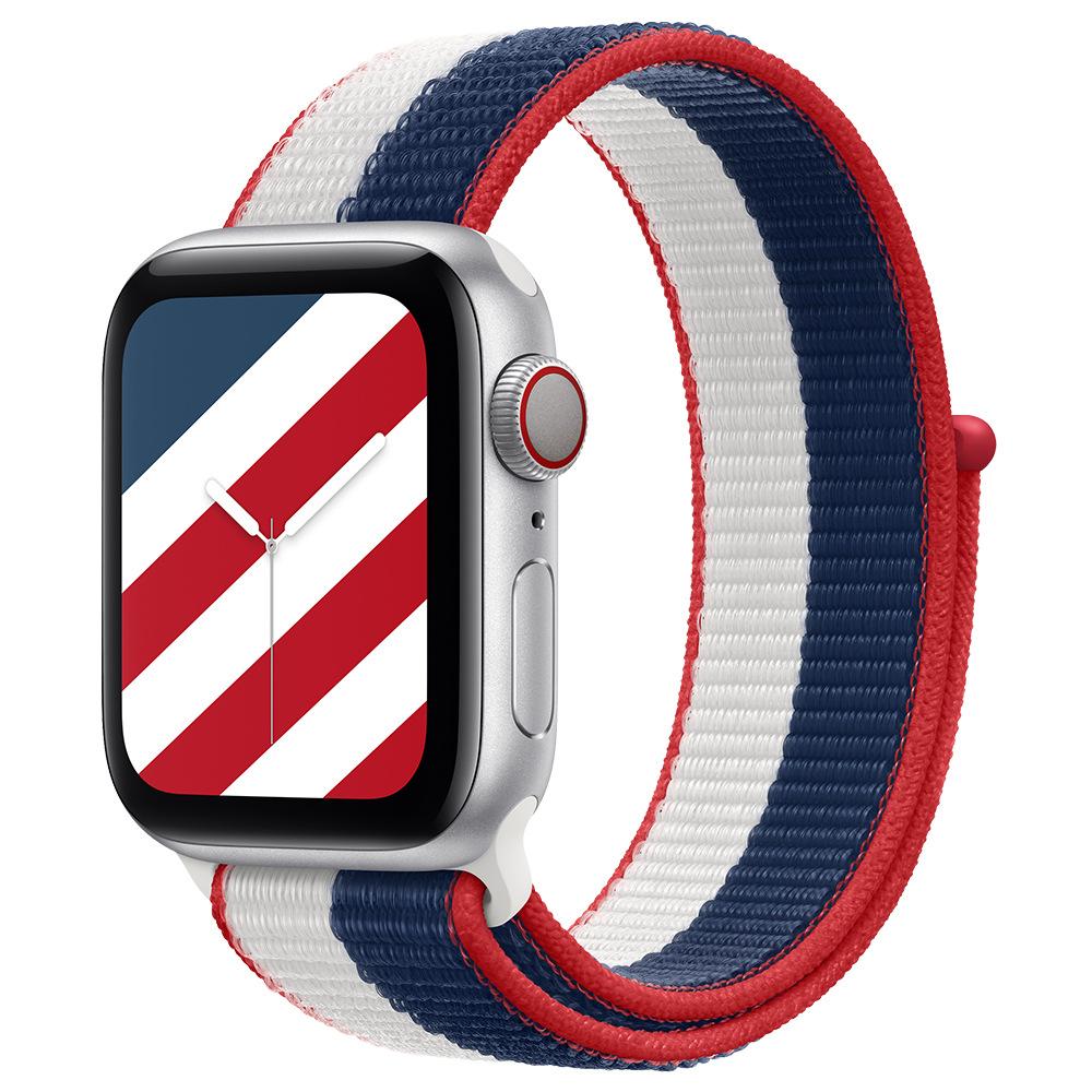 Nylon Sports Loop Strap for Apple Watch SE 6 7  3 4 5 WatchBand iWatch 42mm 38mm 41mm 45mm  Smartwatch International Bracelet