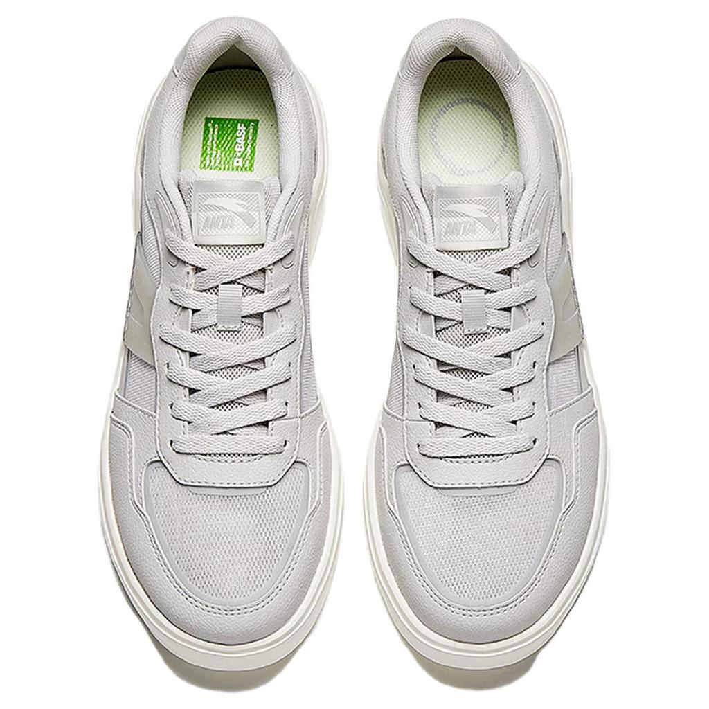 Anta Caramel Sports Retro Fashion Breathable Durable Low-Top Skate Shoes Men Sneaker Cloud-Gray 112628024-2