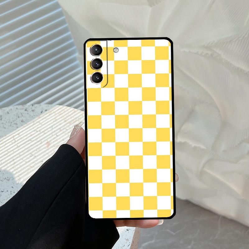 Checkerboard Checkered Board Funda For Samsung Galaxy S22 Ultra S21 FE S20 FE S8 S9 S10 Plus Note 10 20 S23 Ultra Case
