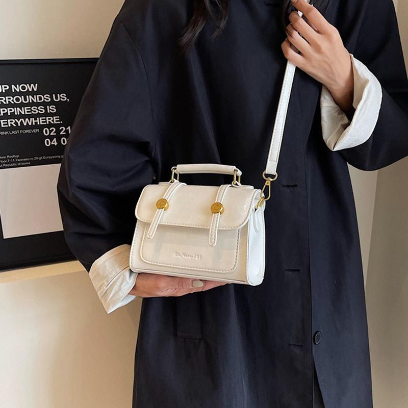 Bolsas Retrô Texturizadas da Moda 2024 para Mulheres, Bolsas Transversais Populares e Versáteis, Bolsas Quadradas Pequenas Modernas e Estilosas