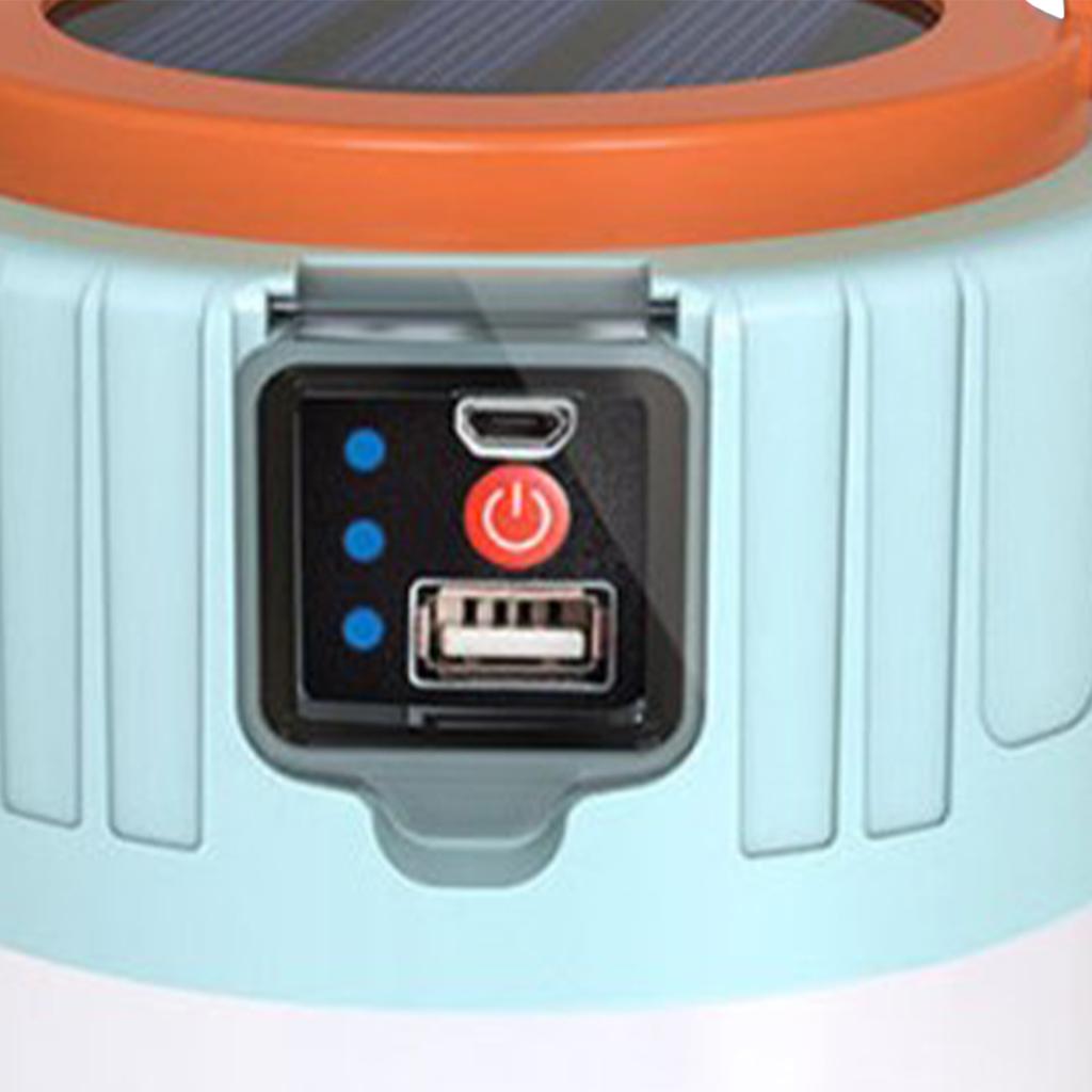 Solar Camping Light Waterproof USB Charging LED Outdoor Emergency Light for Picnic Hiking Fishing