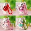 Creative Woven Rope Keychain With Metal Ring And Bell Design For Couples And Men Women