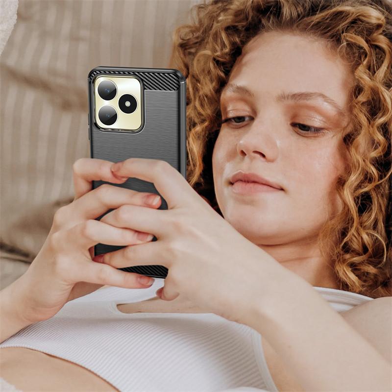 For Realme C51 Case Realme C51 C53 C55 Cover Anti-Slip Cases Shockproof Silicone Soft TPU Protective Phone Back Cover Realme C51