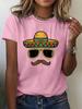 Sombrero Face Cinco De Mayo Unisex T Shirt Summer Fashion Short Sleeved Tshirt Tee Tops Printed Oneck Casual Tshirt