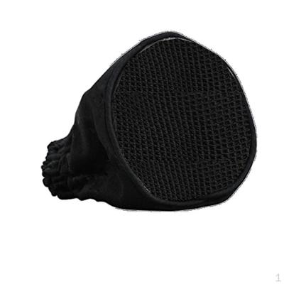 Copertura universale per asciugacapelli, diffusore per calzino, soffiatore a vento, con coulisse, colore nero, FIT