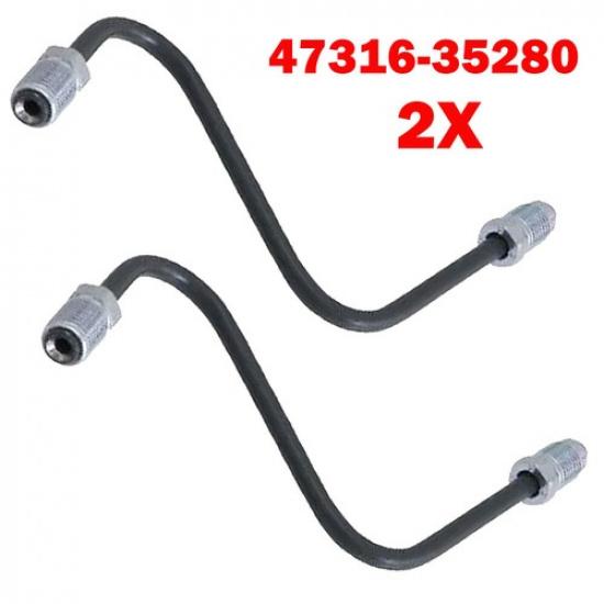 

2x For Toyota 4Runner FJ Cruiser Left Front Brake Lines/Tube Hose To Caliper 473