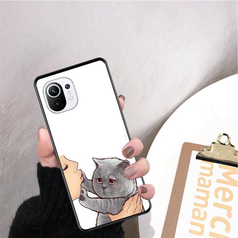

Чехол для телефона No Kisses Cat Illustration для Xiaomi 12 Mi 10T 11T 11 Pro 10 10T 11 lite 10pro 11Ultra Poco X3 Pro Poco F3 M3 Xiaomi 12