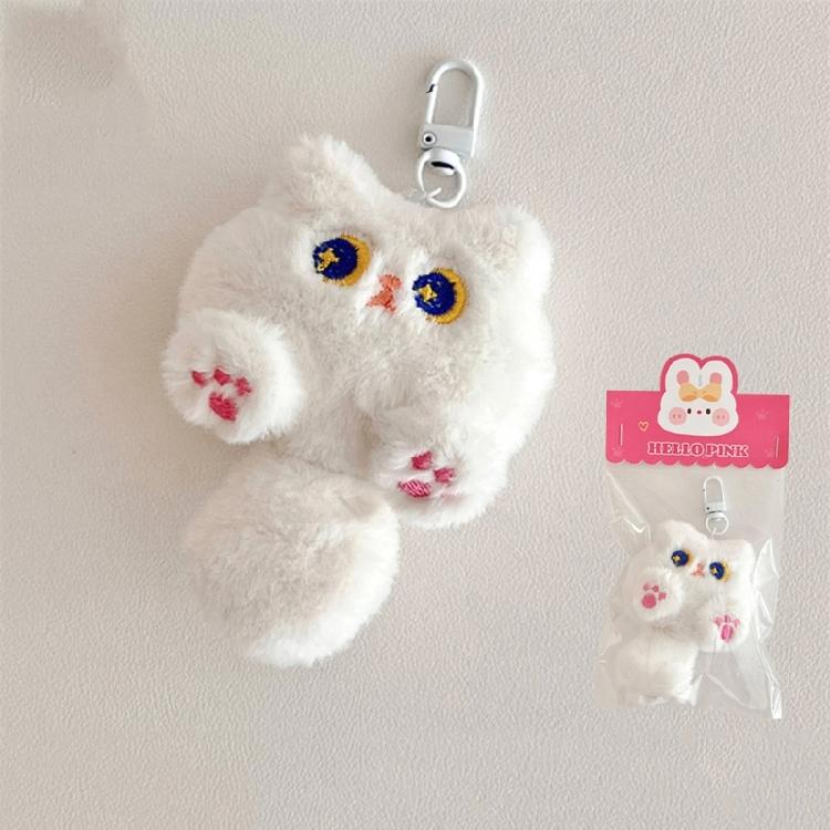 Cuddly Cat Plush Keychain Plush Cartoon Animal Ornament For Teens Girls Backpack Jewelry Decoration