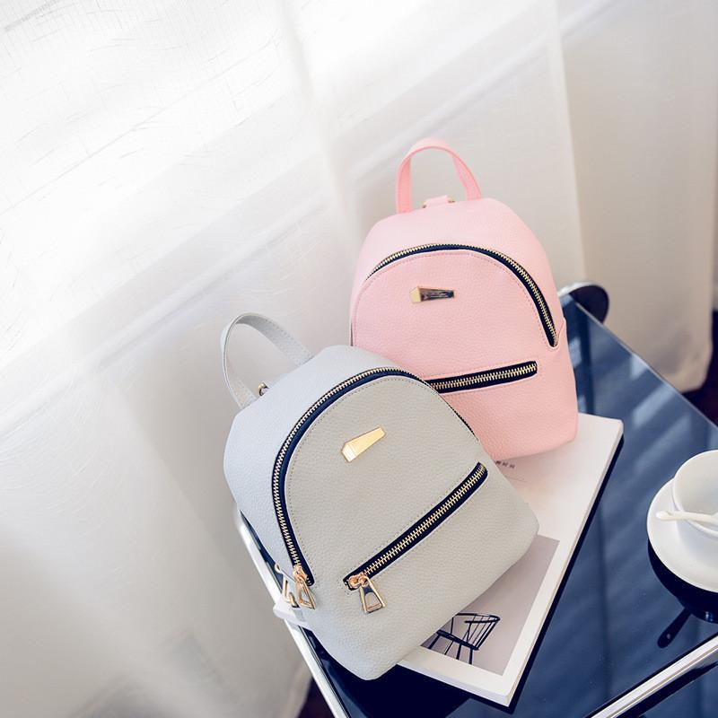Mochilas de Couro Mini Estilosas para Mulheres, Senhoras, Meninas Adolescentes para Viagens ao Ar Livre e Compras