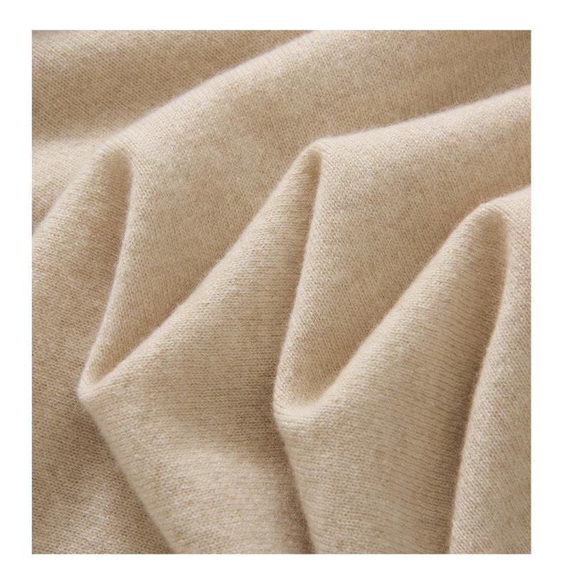 Women's 100% Cashmere Round Neck Loose Knit Sweater - Autumn/Winter