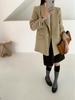 Korean-Style Double-Sided Wool Coat - Petite Fit, Versatile Autumn/Winter Design