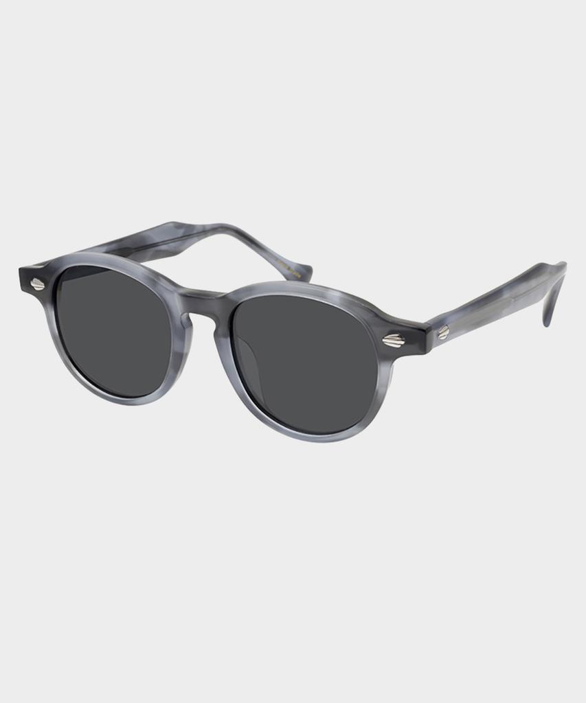 Lingkeonpeuleim Vintage524 Acetate Sunglasses Marble Gray