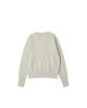 WORTHWHILE MOVEMENT Cuff Button Crew Neck (Light Beige)