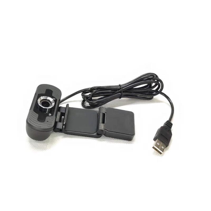 HD USB Webcam with Mic for Laptop - Driver-Free Live Streaming & Online Teaching
