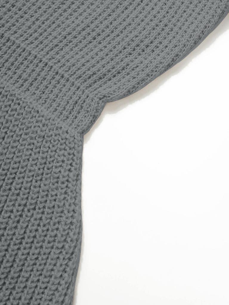 Women's Casual Woolen A-line Dress - Loose Fit Knitted Spring/Autumn Skirt