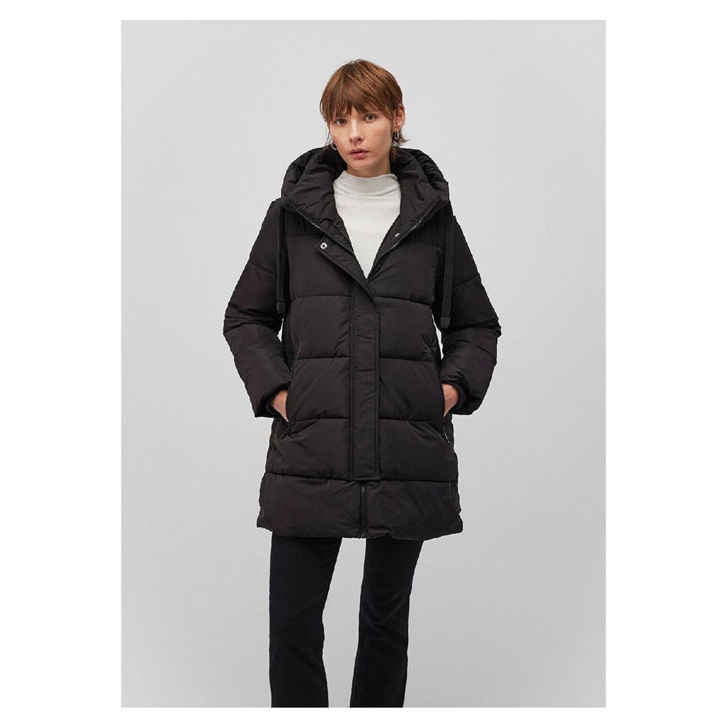 Hooded Beige Puffer Jacket 1110150-70144