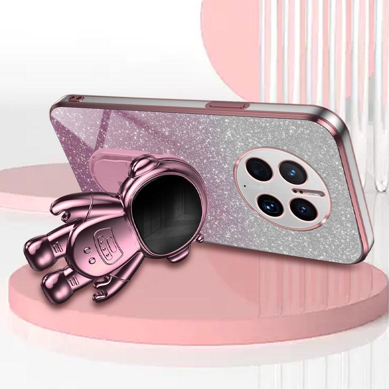 For Huawei Mate 50 Pro 4G PC+TPU Case Astronaut Kickstand Phone Cover