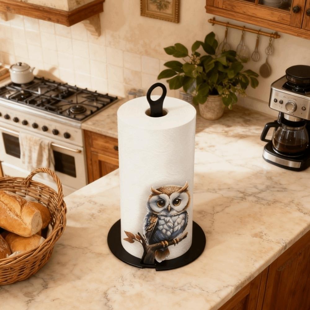 Portasciugamani da Cucina Carino Decorazione da Scrivania Portarotolo di Carta in Piedi Portatovaglioli Per Cucina
