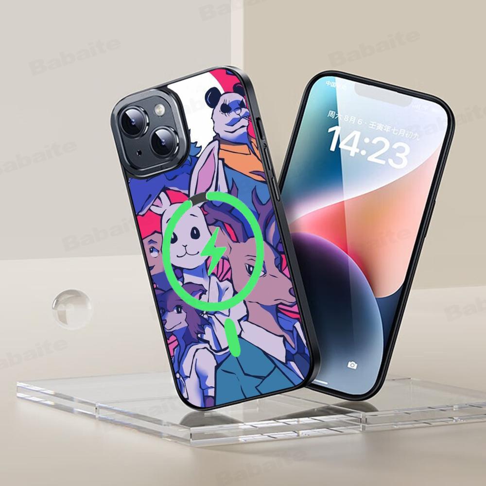 Classic Japanese Anime B-Beastars Phone Case Magnetic Case For IPhone 16 14 13 12 11 15 Pro Max Plus For Magsafe