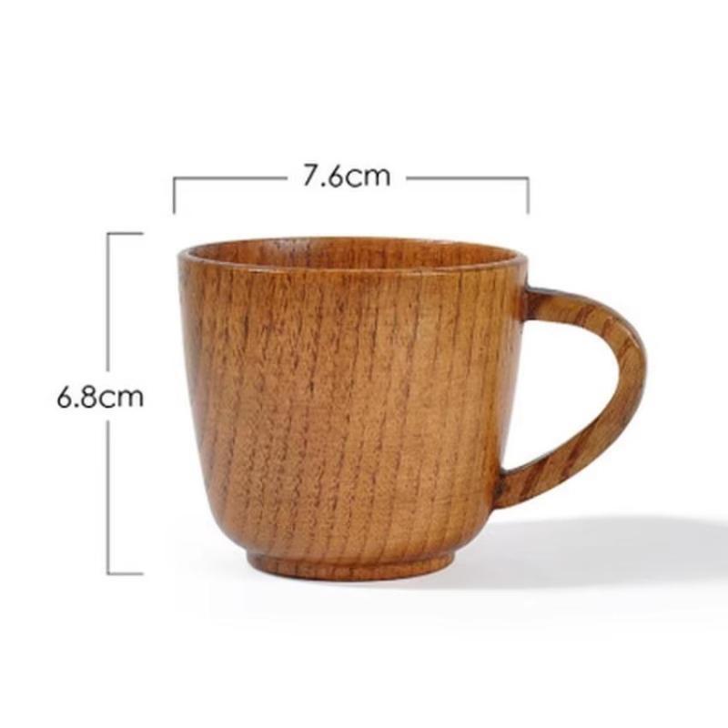 1 Pcs Wooden Big Belly Cups Handmade Natural Spruce Wood Beer Tea Coffee Milk Water Cup Kitchen Bar Drinkware