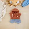 CALLARON Plush Doll Clothes Set (30cm) - Bear Hoodie & Jeans - Cute Mini Clothes Only - Dress Up DIY Accessories Costume