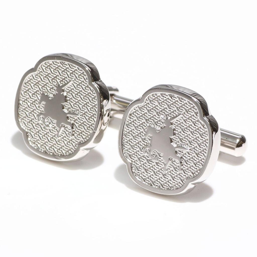 Tie MASAMUNE Masamune Tie Set Tie Set [Fortuna Tokyo] Pin/Cufflinks 19. Pin/Cufflinks Men's FT-TPCU19 Black/Silver Pin/Cufflinks