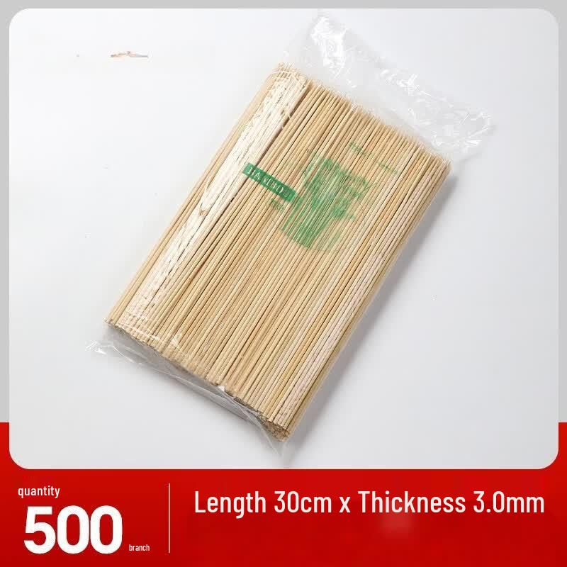 Oeny Disposable BBQ Bamboo Skewers 30cm x 3.0mm, 1000 Skewers