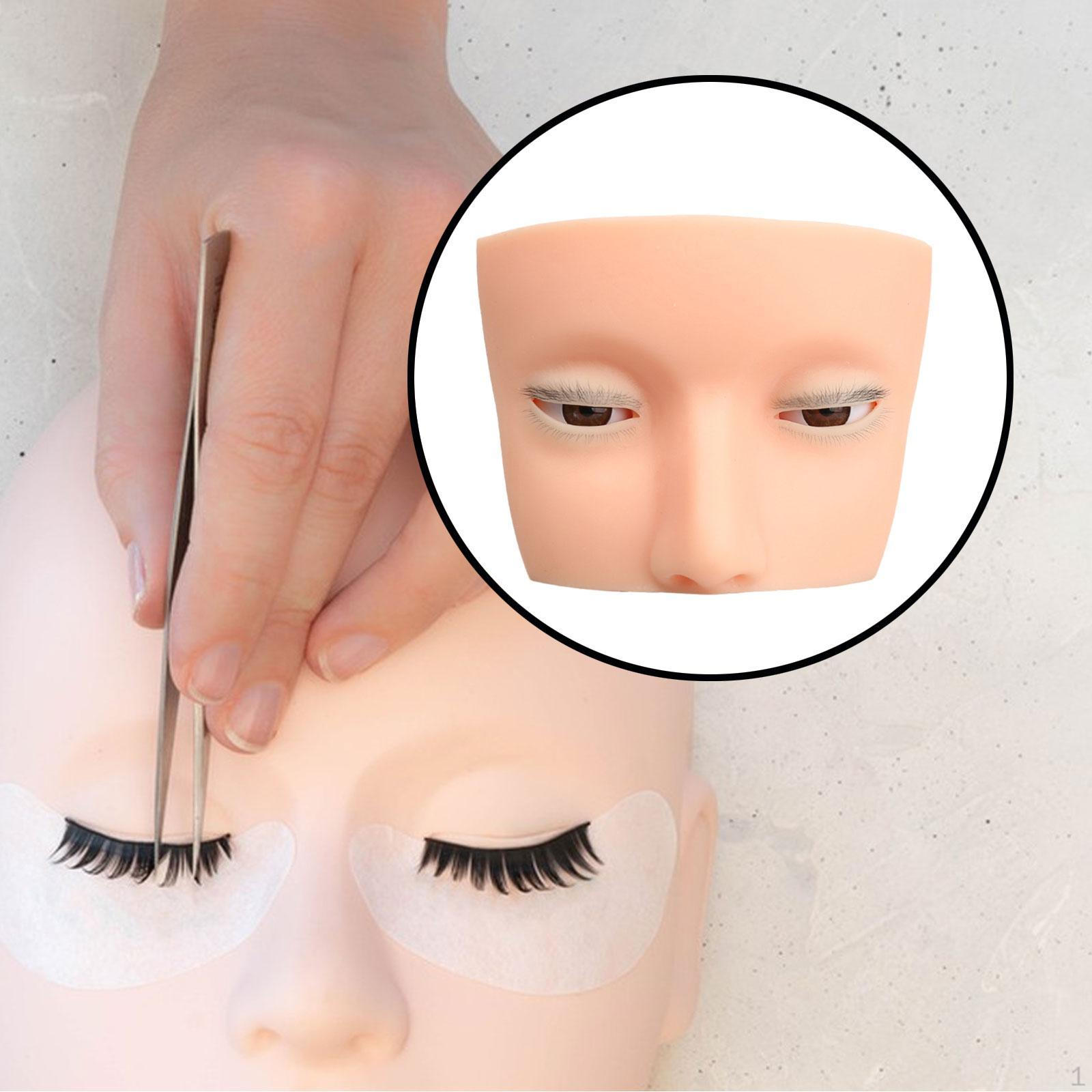 

Ресницы Манекен Голова Ресницы Наращивание Ресниц Мягкие Веки Плоские Curl Eyelashes