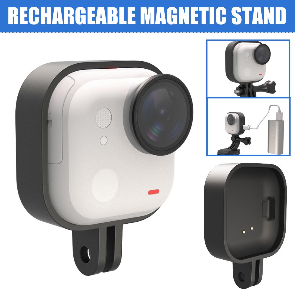 Magnetic Charging Bracket For Insta360 GO Ultra Plastic Hanging Neck Chest Bracket Desktop Portable Magnetic Frame Accessory