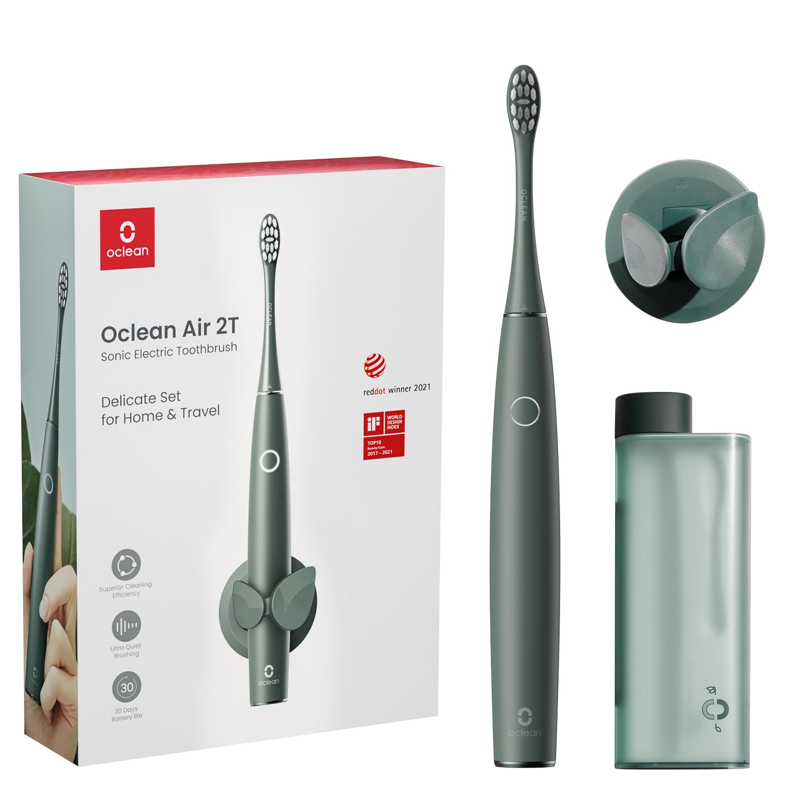 

от Dental Oclean Air 2T Electric Менее чем IPX7 Sonic Linear Wireless Hours Fast 30 Travel Case Green [Рекомендуемая ассоциация] Зубная щетка, тихая,