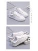 Zapatillas de Moda Blancas de Tacón Bajo para Mujer Primavera/Otoño 2025 - Tacón Plano, Estilo Deportivo Casual