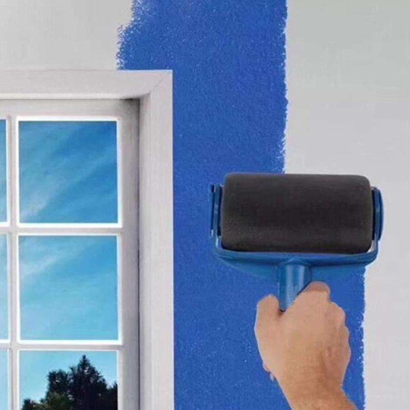 Paint Runners Household Paint Roller Brush Set Drum-type Continuously Paint Without Dipping & Dripping