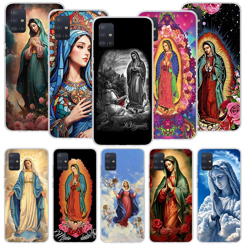 Virgin De Guadalupe Virgen Mary Phone Case For Samsung Galaxy A52 A32 A22 A12 A02S A50S A30S A51 A31 AA71 Note 20 Ultra 10 S10 P