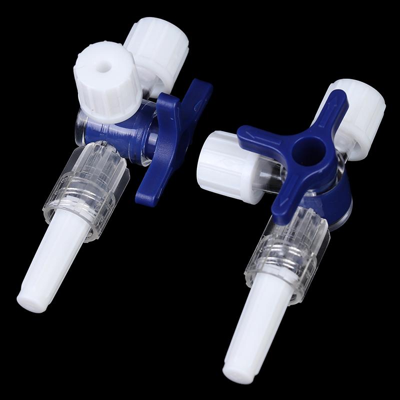 5Pcs Three Way Stop Cock Lock Adapter 3 Way Stopcock T-Connector Extension Tube