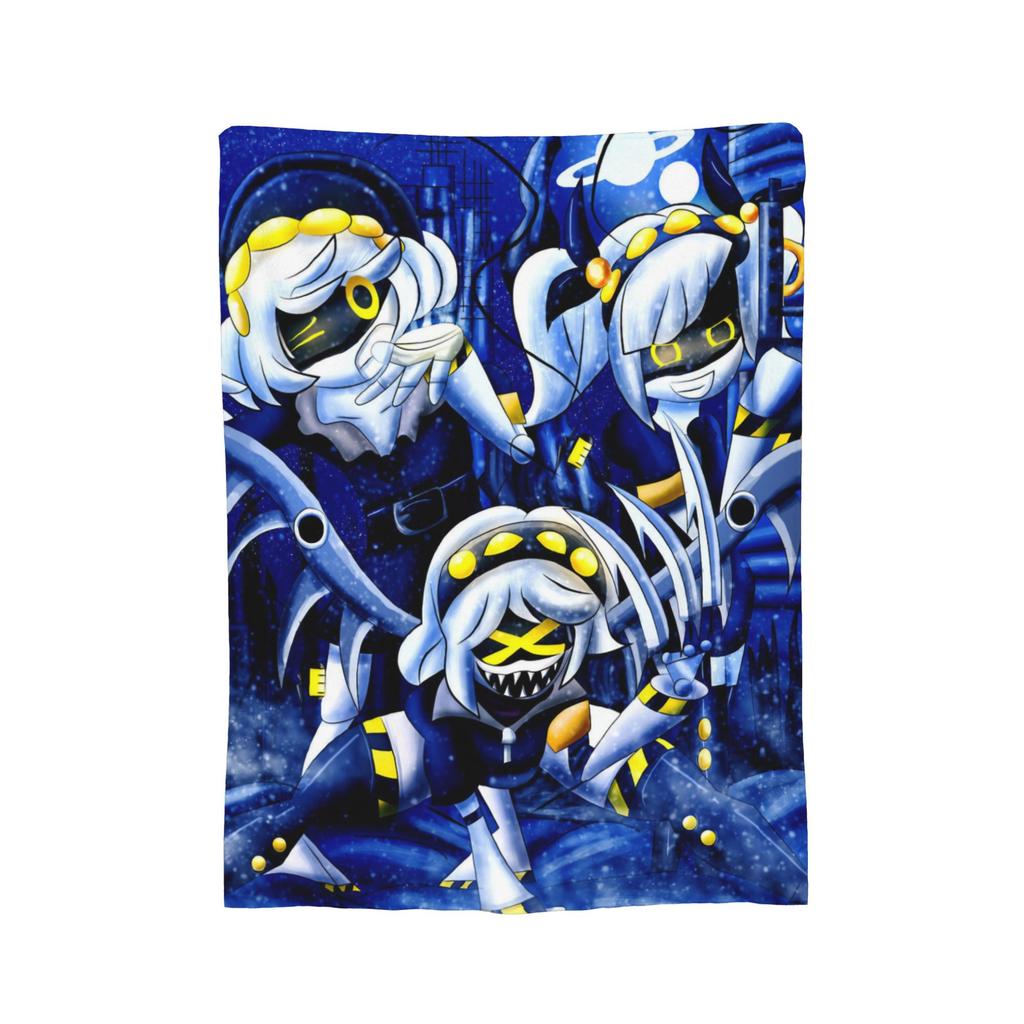 Murder Drones N and Uzi Flannel Throw Blanket  Blanket for Bedding Car Lightweight Plush Thin Quilt,