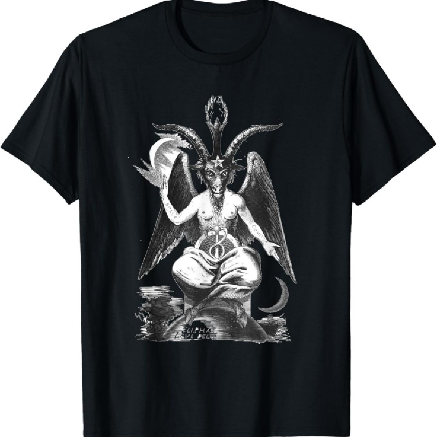 

Lucifer Devil Sabbatical Devil Goat Artwork Retro Vintage T-Shirt XXXXXL чорний