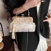 Fashion Vintage Fringe Bag Small Shell Bags Chain Women Shoulder Crossbody Bag Crane Flying Women's Handbags Purses Embroidery