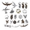 5pcs Big Bird Pendant Charms Antique Silver Color Pendants Making DIY Handmade Tibetan Finding Jewelry