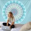 Mandala Tapestry Wall Hanging Boho Decor Wall Cloth Tapestries Psychedelic Hippie Night Moon Tapestry Mandala Wall Carpet
